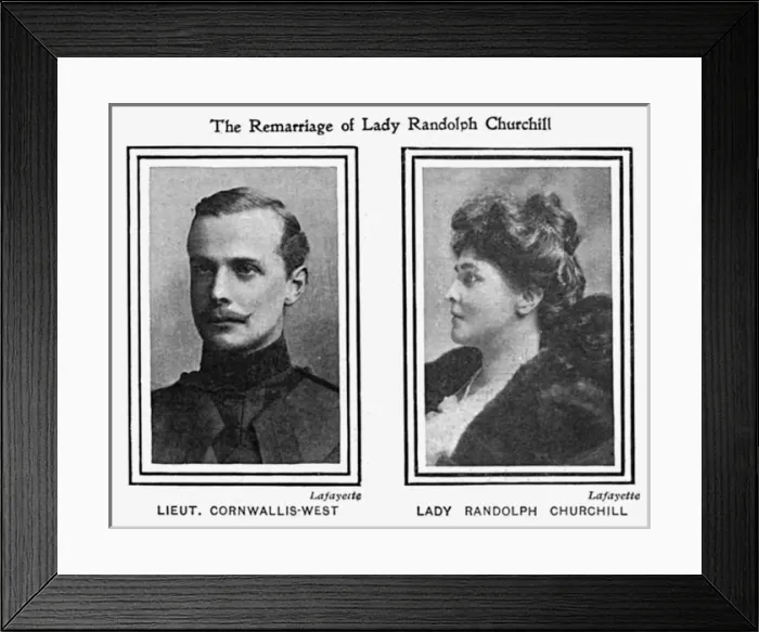 Framed Print : Lady Randolph Churchill marries George Cornwall-West, 1900 Framed Print : Lady Randolph Churchill marries George Cornwall-West, 1900