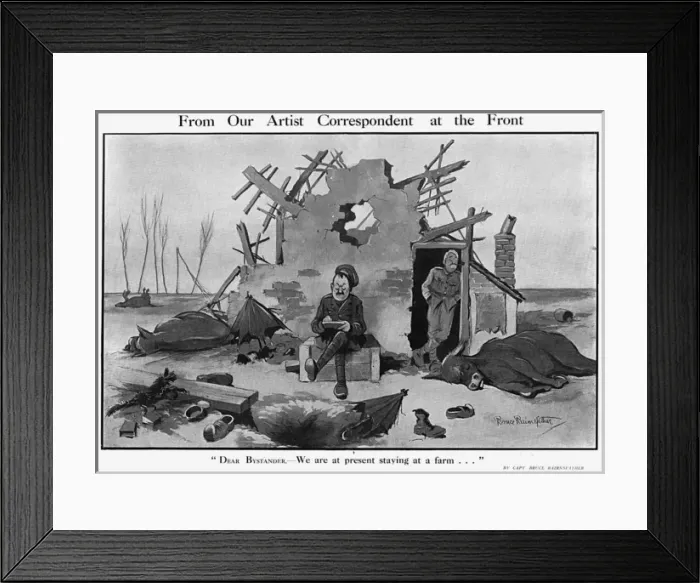 Framed Print : From Our Artist Correspondent, by Bairnsfather Framed Print : From Our Artist Correspondent, by Bairnsfather