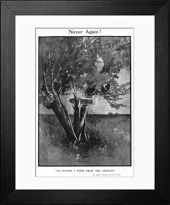 Framed Print : Never Again! by Bairnsfather