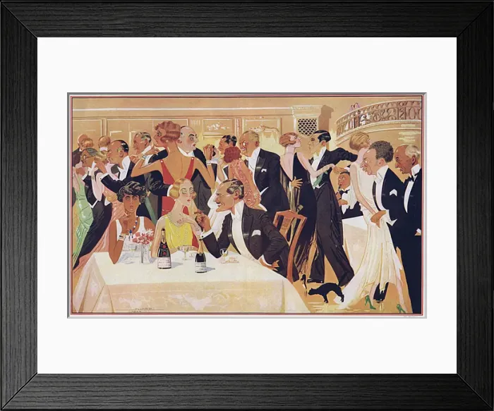 Framed Print : Elegance at the Embassy Club by Mundo, 1929 Framed Print : Elegance at the Embassy Club by Mundo, 1929