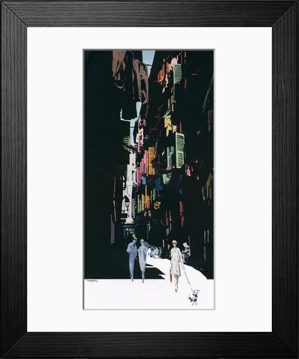 Framed Print : Old Nice, France, in the 1920s Framed Print : Old Nice, France, in the 1920s