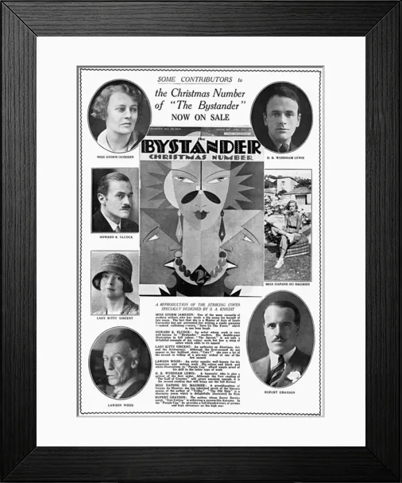 Framed Print : Contributors to the Bystander Christmas Number 1929 Framed Print : Contributors to the Bystander Christmas Number 1929