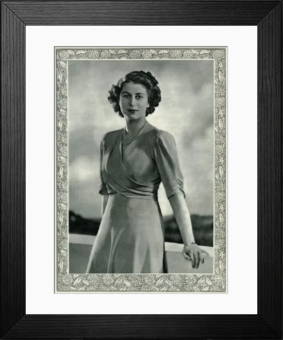 Framed Print : Princess Elizabeth, announcement of her engagement Framed Print : Princess Elizabeth, announcement of her engagement