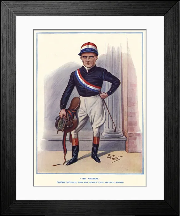 Framed Print : Gordon Richards by The Tout Framed Print : Gordon Richards by The Tout