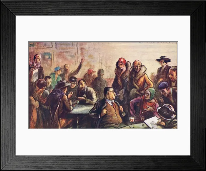 Framed Print : All Sorts & Conditions - A Study in Montparnasse Framed Print : All Sorts & Conditions - A Study in Montparnasse