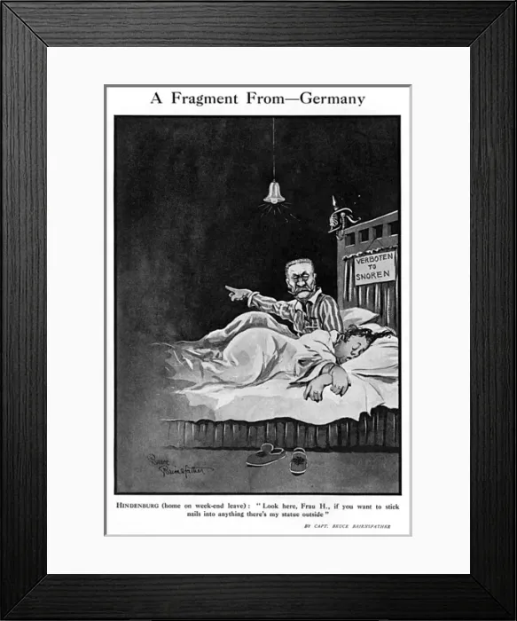 Framed Print : A Fragment From - Germany, by Bairnsfather Framed Print : A Fragment From - Germany, by Bairnsfather