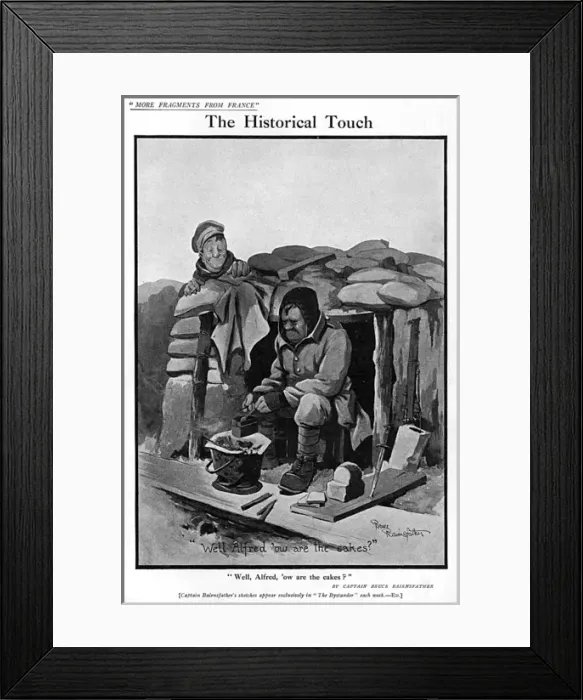 Framed Print : The Historical Touch, by Bairnsfather