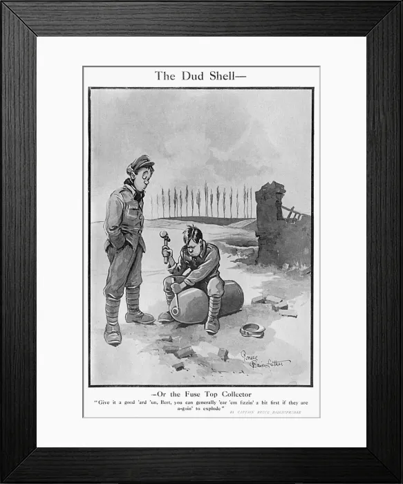 Framed Print : The Dud Shell, by Bairnsfather Framed Print : The Dud Shell, by Bairnsfather