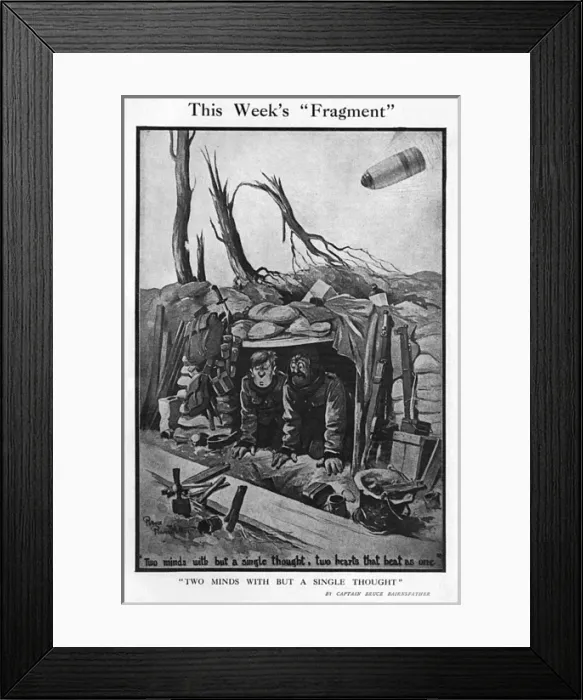 Framed Print : The Weeks Fragment, by Bairnsfather Framed Print : The Weeks Fragment, by Bairnsfather
