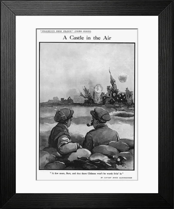 Framed Print : A Castle in the Air, by Bairnsfather Framed Print : A Castle in the Air, by Bairnsfather
