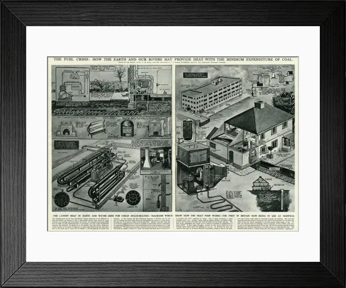 Framed Print : Fuel winter crisis: Heating pumped from the earth and water