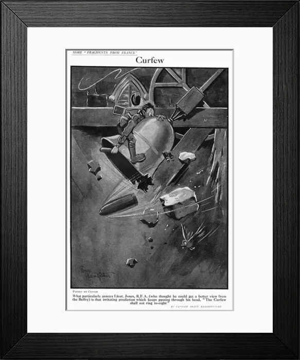 Framed Print : Curfew, by Bairnsfather Framed Print : Curfew, by Bairnsfather
