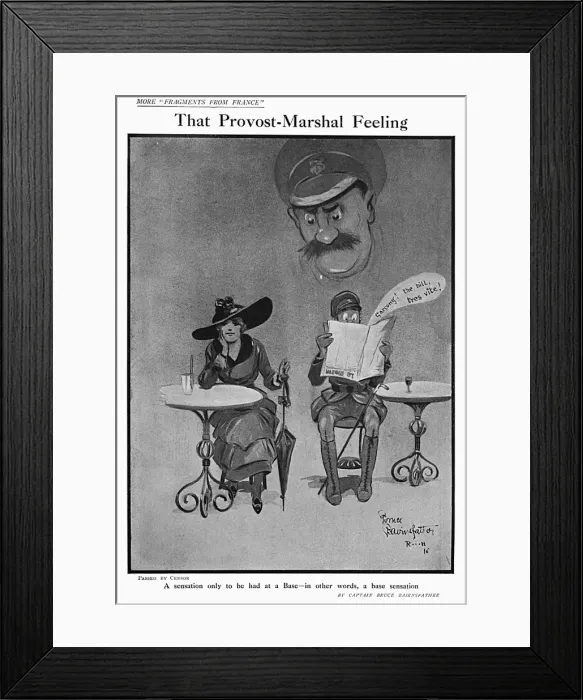 Framed Print : That Provost-Marshal Feeling, by Bairnsfather