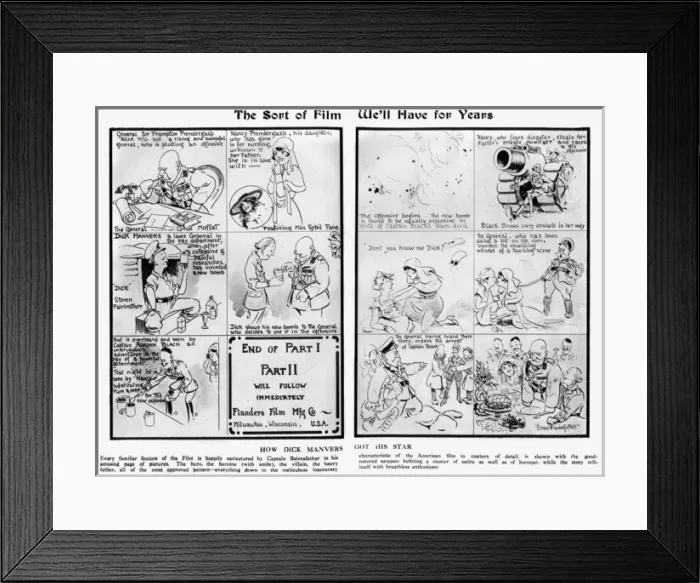 Framed Print : The Sort of Film We ll Have for Years, by Bairnsfather Framed Print : The Sort of Film We ll Have for Years, by Bairnsfather