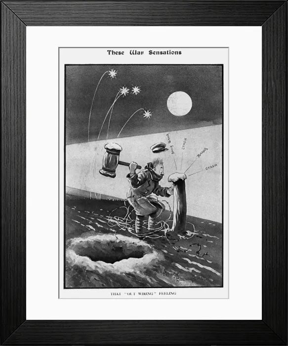 Framed Print : These War Sensations by Bruce Bairnsfather Framed Print : These War Sensations by Bruce Bairnsfather