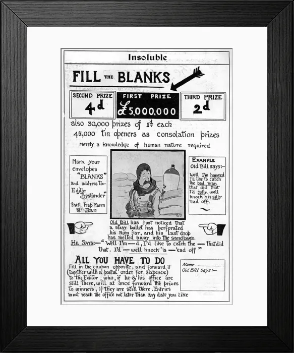 Framed Print : These War Sensations by Bruce Bairnsfather Framed Print : These War Sensations by Bruce Bairnsfather