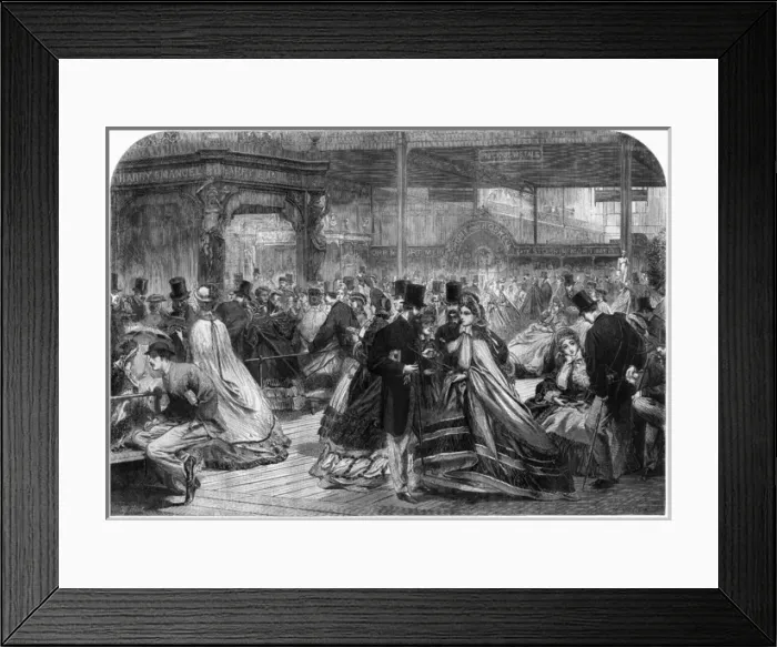 Framed Print : Half-crown day at the International Exhibition