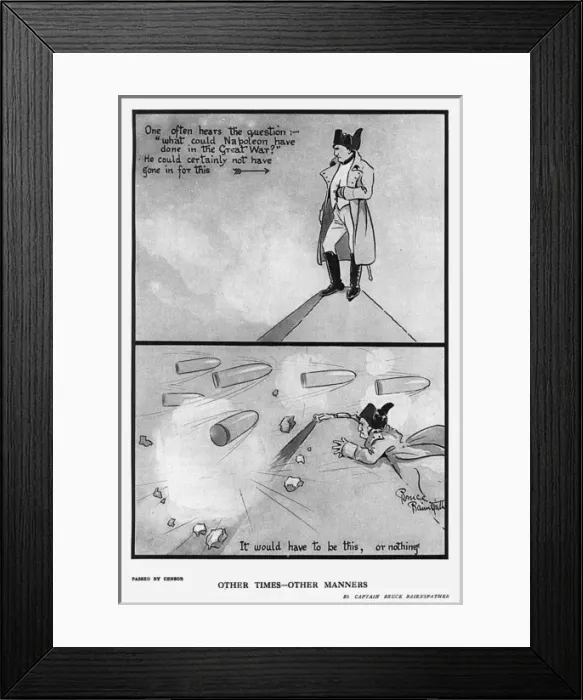 Framed Print : Other Times - Other Manners, by Bairnsfather Framed Print : Other Times - Other Manners, by Bairnsfather