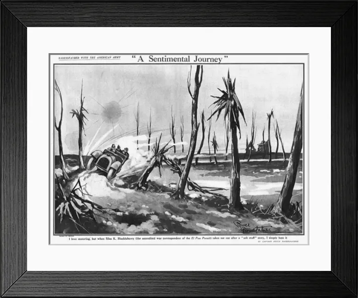 Framed Print : A Sentimental Journey, by Bairnsfather