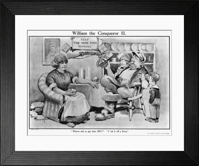Framed Print : William the Conqueror II, by Bairnsfather Framed Print : William the Conqueror II, by Bairnsfather