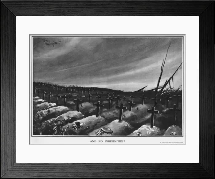 Framed Print : And No Indemnities, by Bairnsfather