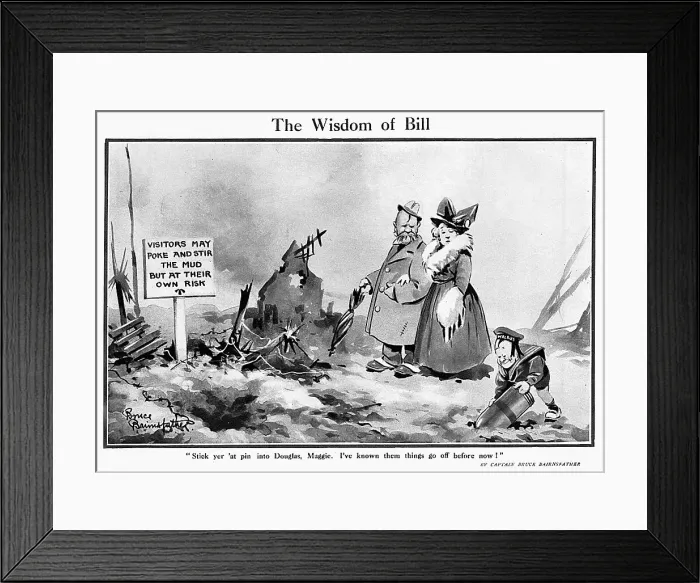 Framed Print : The Wisdom of Bill, by Bairnsfather Framed Print : The Wisdom of Bill, by Bairnsfather