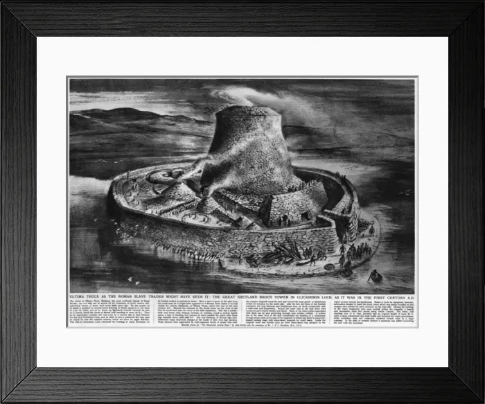 Framed Print : Broch tower of Clickimin Framed Print : Broch tower of Clickimin