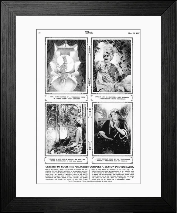 Framed Print : Portraits by Cecil Beaton in The Sketch, 1927 Framed Print : Portraits by Cecil Beaton in The Sketch, 1927
