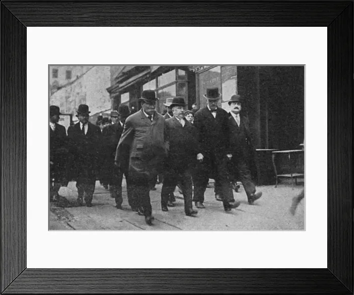 Framed Print : Ice King Charles W Morse arrested