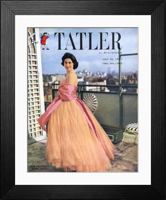 Framed Print : Patricia Rawlings, Tatler cover July 1957 Framed Print : Patricia Rawlings, Tatler cover July 1957