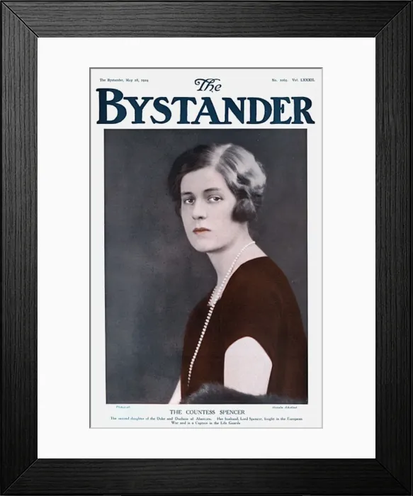 Framed Print : Bystander cover - The Countess Spencer Framed Print : Bystander cover - The Countess Spencer