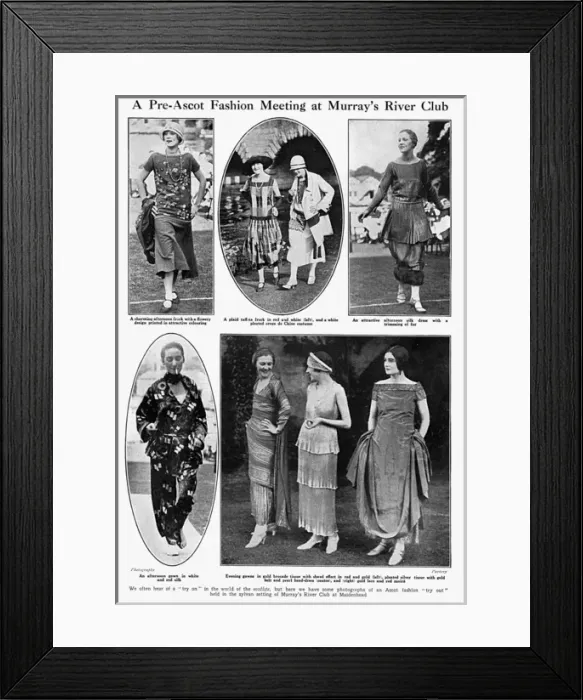 Framed Print : A pre-Ascot Fashion Meeting at Murrays River Club Framed Print : A pre-Ascot Fashion Meeting at Murrays River Club
