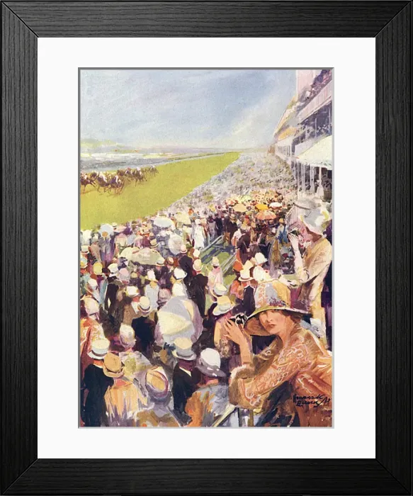 Framed Print : Gay Pageantry at Royal Ascot by Howard Elcock Framed Print : Gay Pageantry at Royal Ascot by Howard Elcock