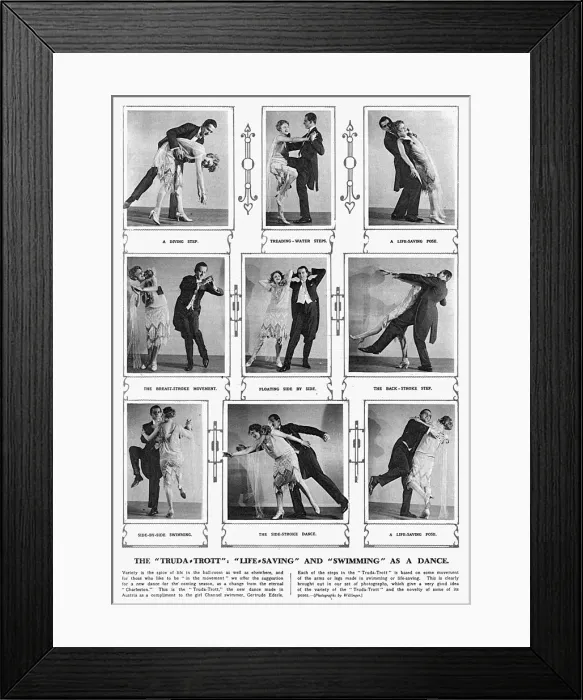 Framed Print : A new dance - the Truda-Trott, 1927 Framed Print : A new dance - the Truda-Trott, 1927
