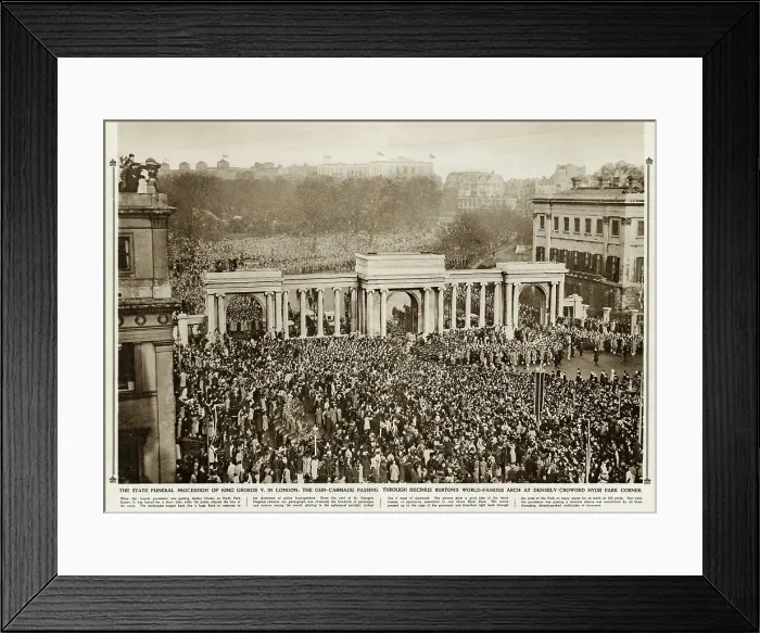 Framed Print : State funeral of King George V in London Framed Print : State funeral of King George V in London