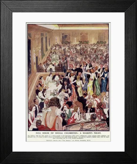 Framed Print : The Embassy Club, 1932 Framed Print : The Embassy Club, 1932