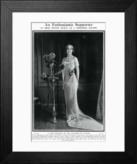 Framed Print : Countess of Lytton