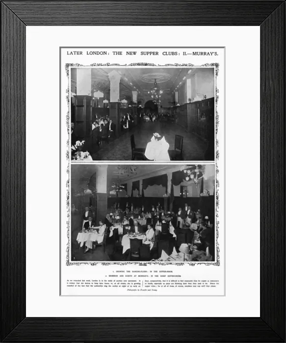 Framed Print : The New Supper Clubs - Murray s Framed Print : The New Supper Clubs - Murray s