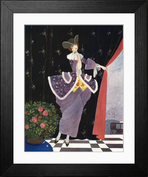 Framed Print : An 18th century Venetian costume for Chelseas Arts Club ball Framed Print : An 18th century Venetian costume for Chelseas Arts Club ball