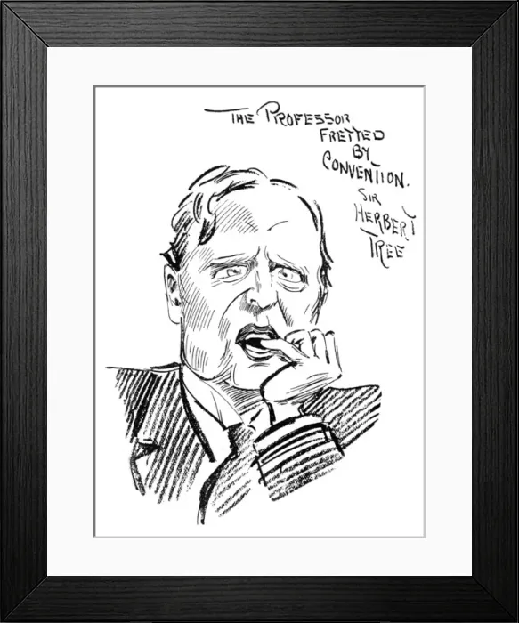 Framed Print : Herbert Tree as Professor Higgins in Pygmalion, 1914 Framed Print : Herbert Tree as Professor Higgins in Pygmalion, 1914