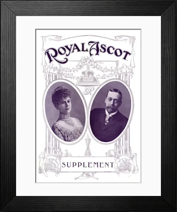 Framed Print : Royal Ascot - King George V and Queen Mary Framed Print : Royal Ascot - King George V and Queen Mary
