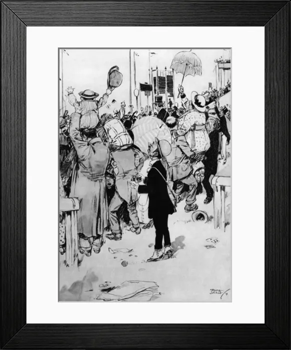 Framed Print : How I Saw the Gold Cup by Tony Sarg, Ascot humour Framed Print : How I Saw the Gold Cup by Tony Sarg, Ascot humour