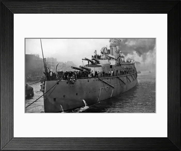 Framed Print : The super-dreadnought Monarch Framed Print : The super-dreadnought Monarch