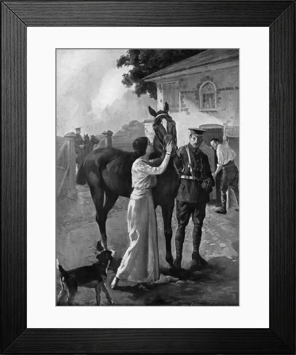 Framed Print : Commandeered - Goodbye Old Friend by Dudley Tennant