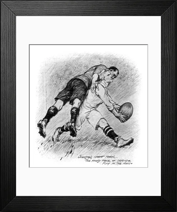 Framed Print : England v Wales rugby match 1914 Framed Print : England v Wales rugby match 1914