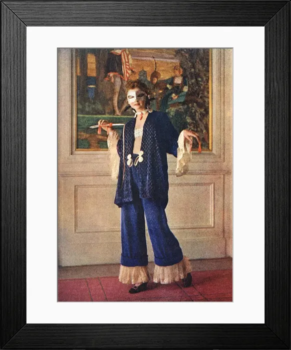 Framed Print : Pierrot by Paul Poiret Framed Print : Pierrot by Paul Poiret