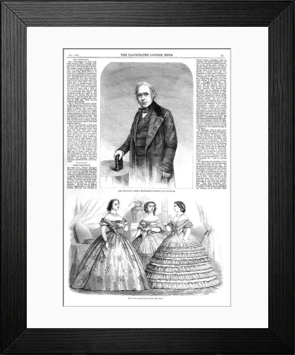 Framed Print : A page from The Illustrated London News, 7th January 1860 Framed Print : A page from The Illustrated London News, 7th January 1860