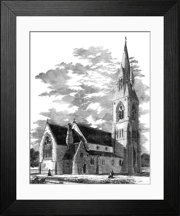 Framed Print : St James church, New Bradwell