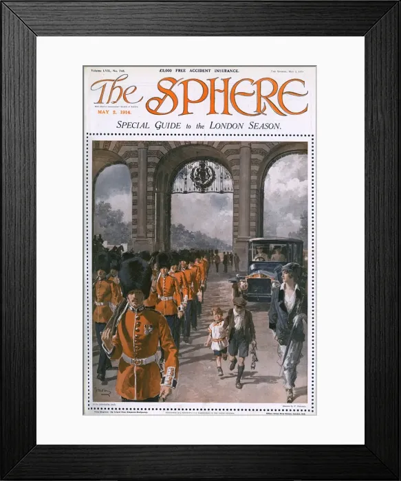 Framed Print : The Sphere London Season cover by Matania Framed Print : The Sphere London Season cover by Matania