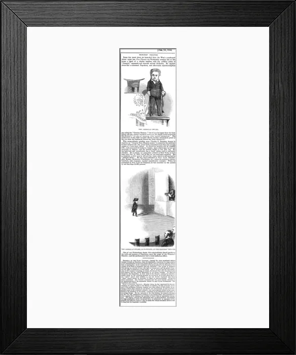 Framed Print : Charles Stratton, the American dwarf, 1844